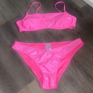 Hot pink Barbie bathing suit